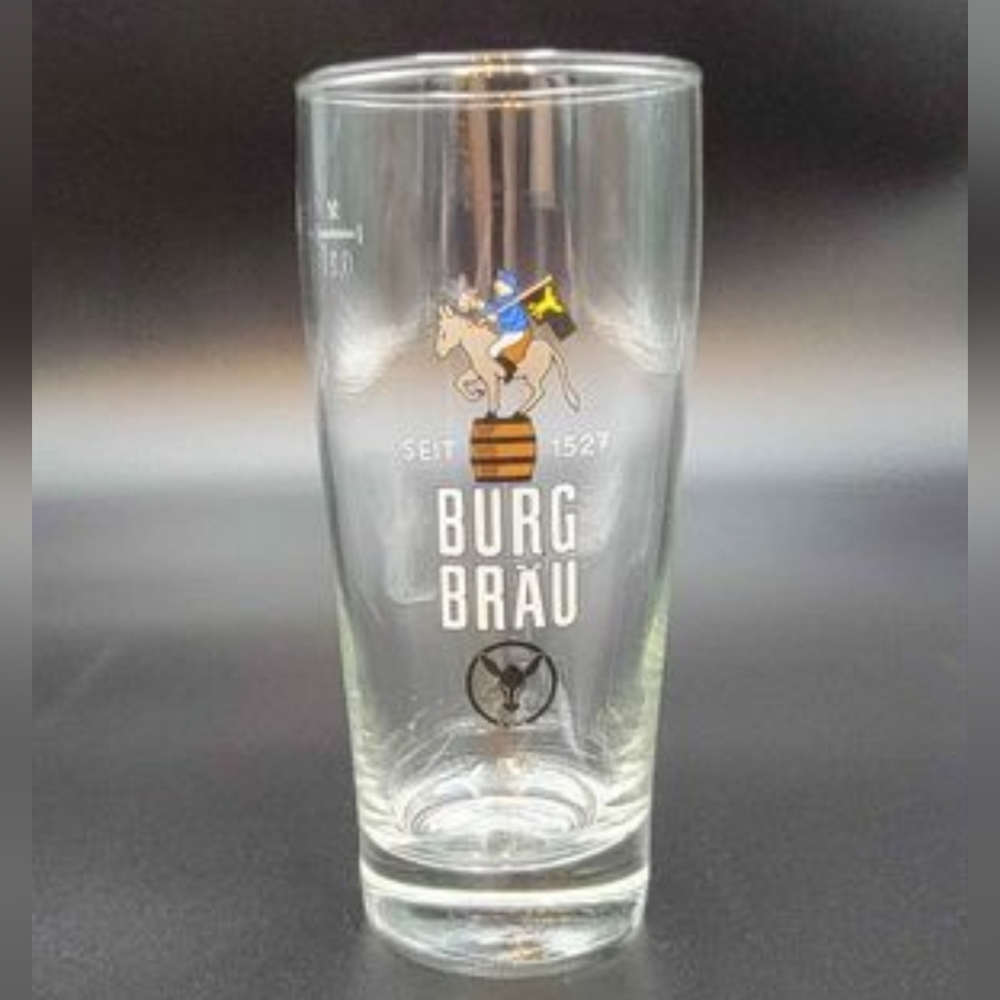 Burg Bräu Seit 1527 0.2l Beer Glass